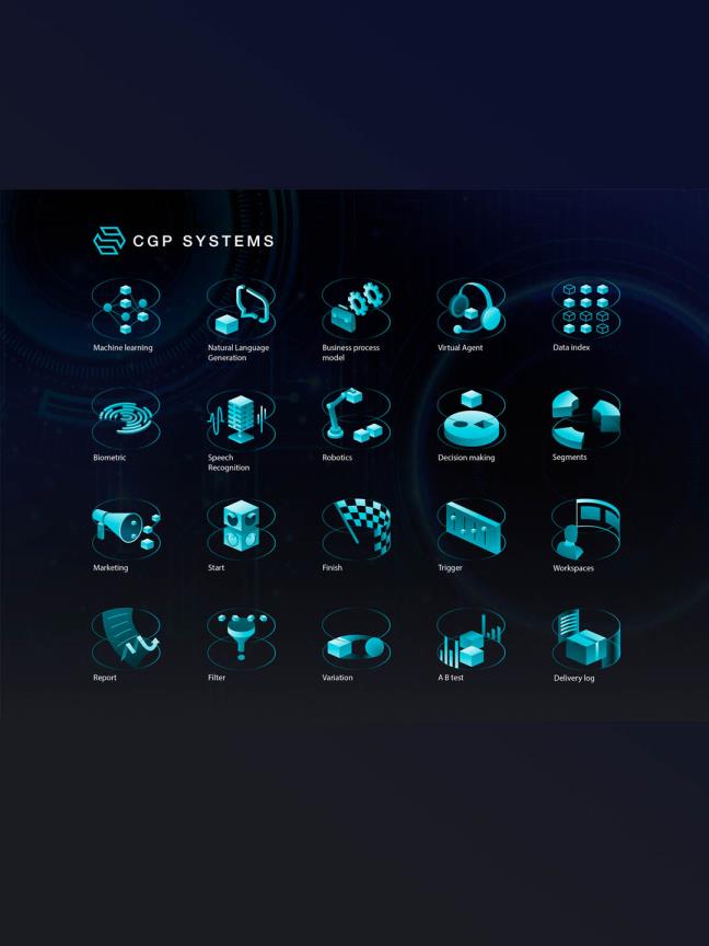 AI人工智能2.5D插画素材，ai源文件下载