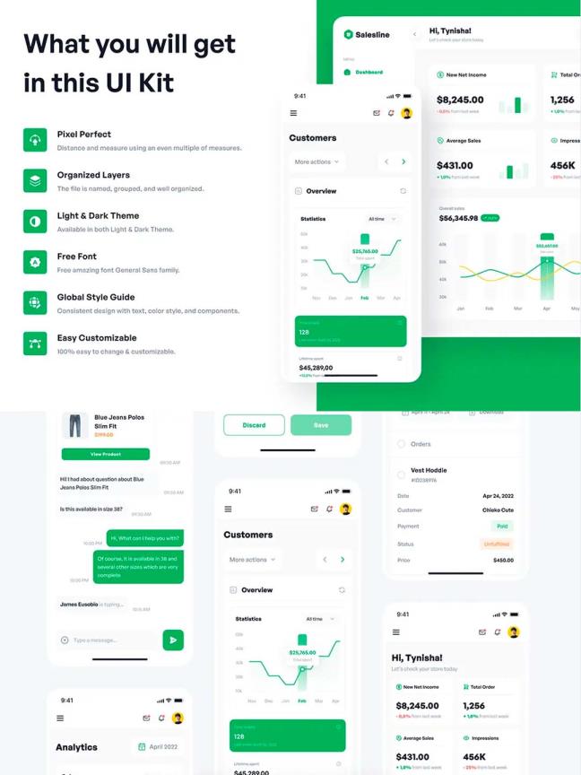 90页B端营销管理、销售数据后台仪表盘UI资源figma源文件