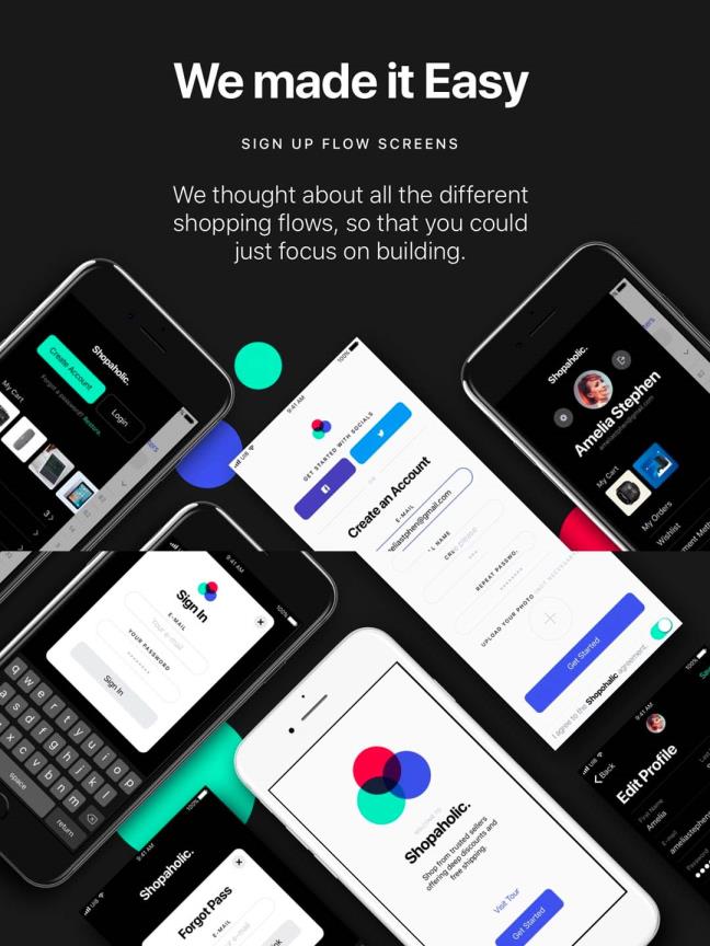 一款令人惊叹的全新基于购物的 UI 套件,Adob​​e Photoshop、XD 和 Sketch 兼容