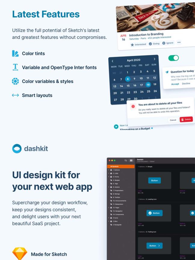 B端后台管理面板dashboard仪表盘UI kit资源素材sketch源文件