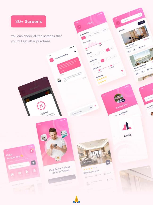 房地产应用app UI资源，房屋租赁app UI素材 xd,sketch,fig,studio源文件
