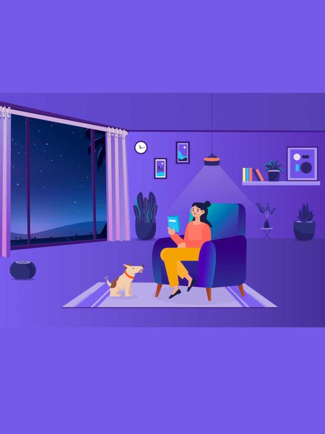 人物家庭插图界面、人物读书学习场景矢量插画sketch源文件下载