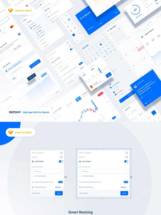 14类管理仪表板，电商和销售管理B端页面sketch源文件
