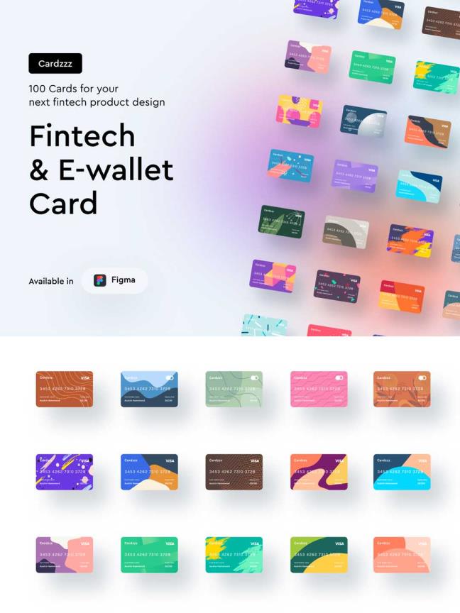 100个银行卡、会员卡，卡片样式UI源文件下载，银行卡UI资源sketch源文件下载