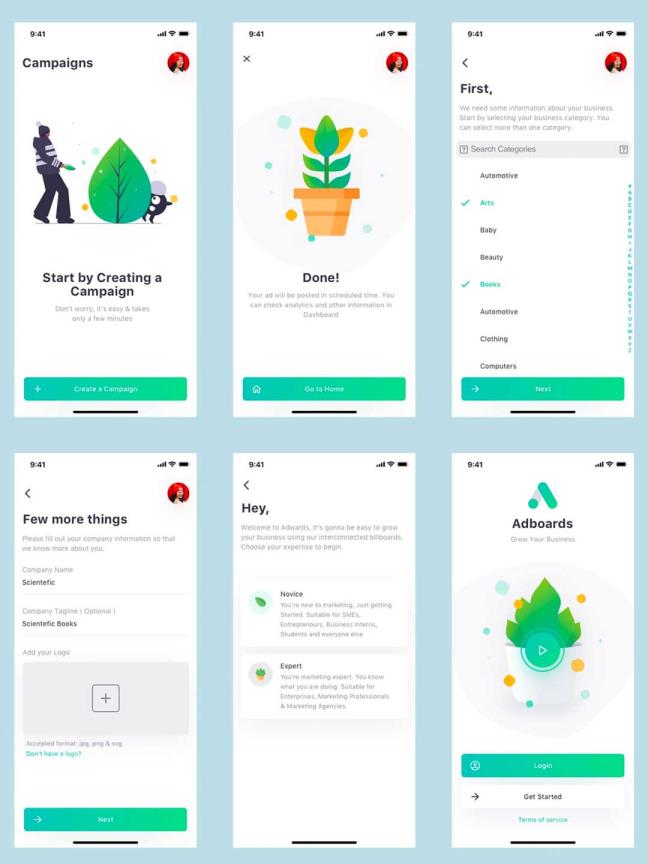 图片社交类应用UI界面、小清新社交app界面,SKETCH格式