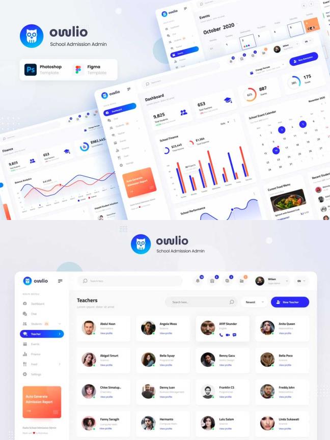 B端产品界面下载，学校注册，学校管理，学校录取等资源psd源文件，fig源文件