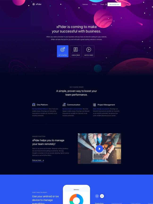 多套网页设计，企业官网UI资源下载，个人作品集展示，着陆页sketch源文件下载