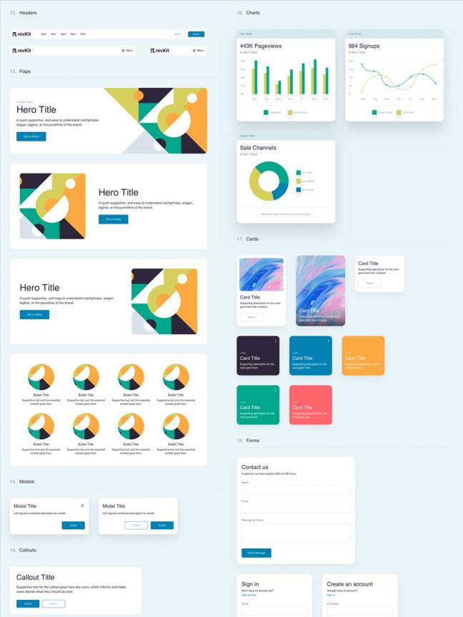B端产品UI组件包，B端UI素材下载，B端UI源文件sketch源文件