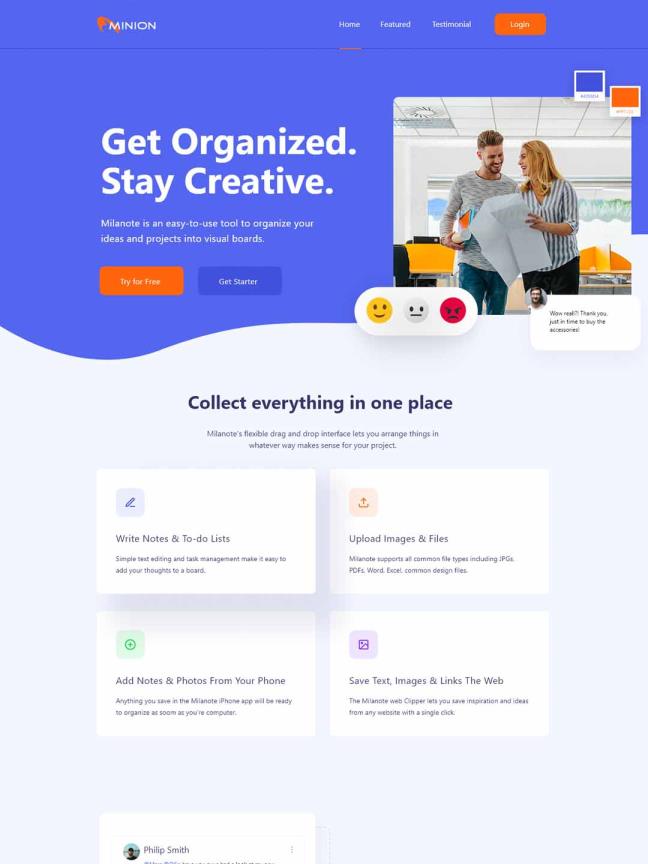 saas产品着陆页，互联网企业，设计公司着陆页UI源文件xd源文件下载
