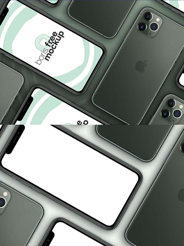 精品多个iPhone 11 Pro Max样机（PSD）