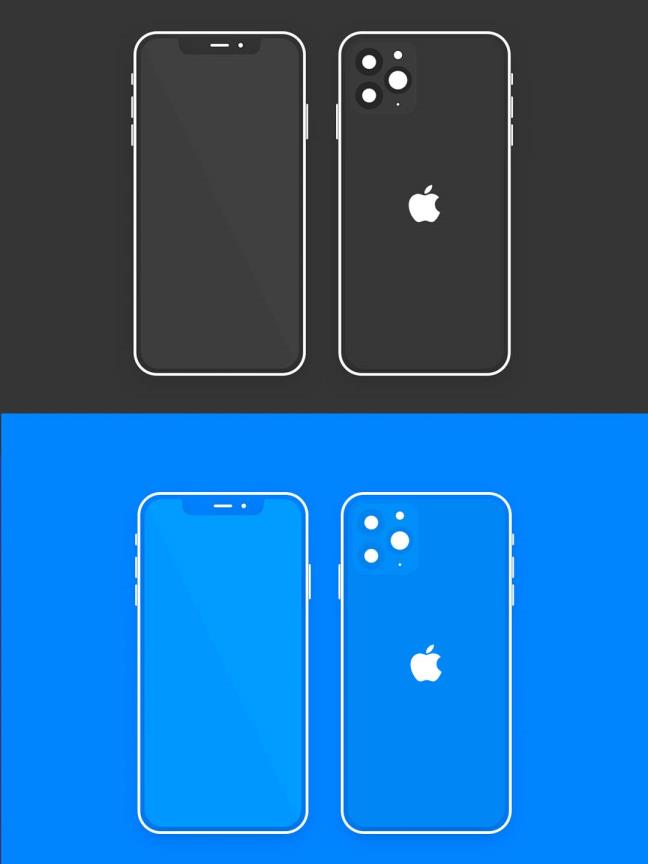 iphone 11 pro 线框图mockup .sketch素材下载