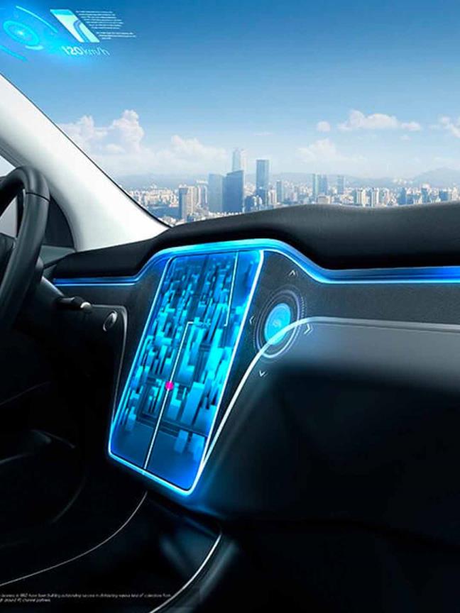 车机系统UI展示mockup样机模板，汽车HMI 界面展示样机psd源文件3