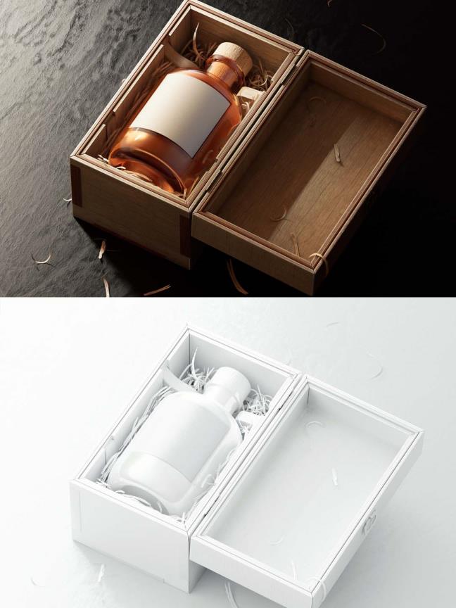 瓶子logo展示模板psd源文件