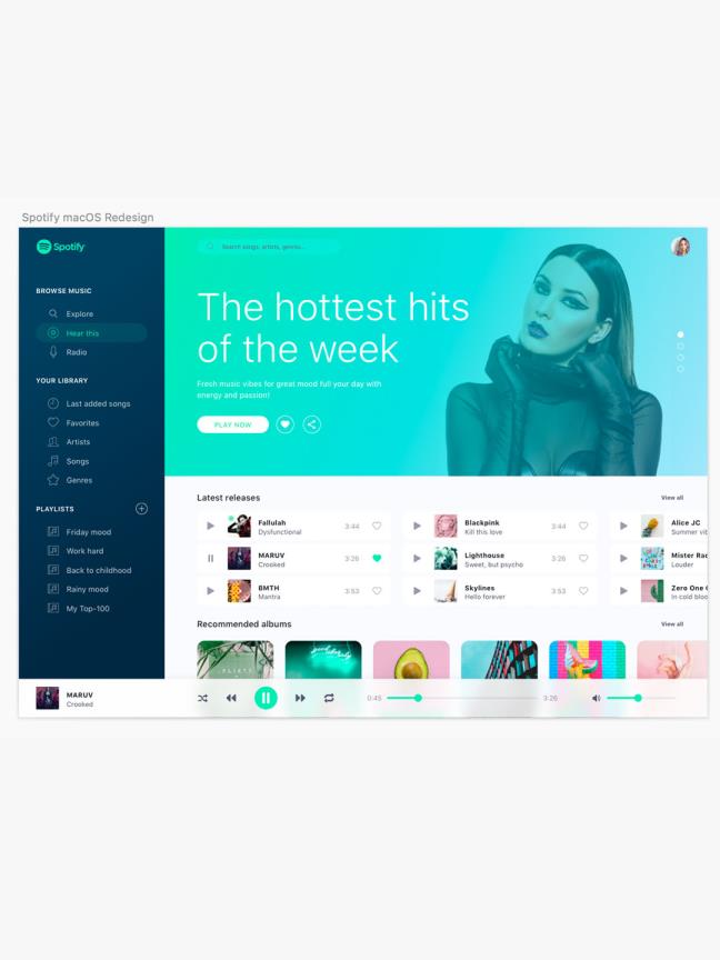 MacOS 的 音乐概念界面设计sketch源文件