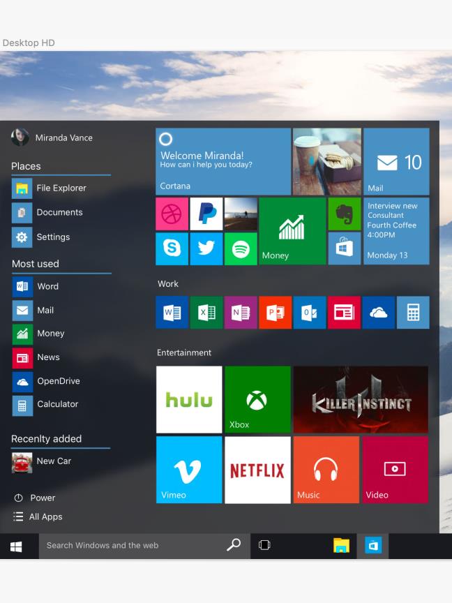 Windows 10 UI sketch资源，包括：Windows UI、文件资源管理器图标、Word 图标等