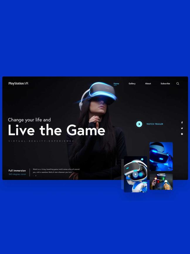 PlayStation VR 的概念页面,sketch格式