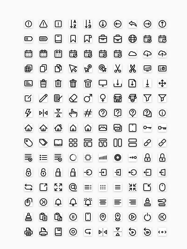 200 个基本图标sketch，figma，xd源文件资源