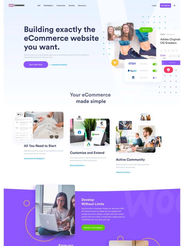 Figma 的 着陆页 WooCommerce 的优雅和干净的着陆页设计。