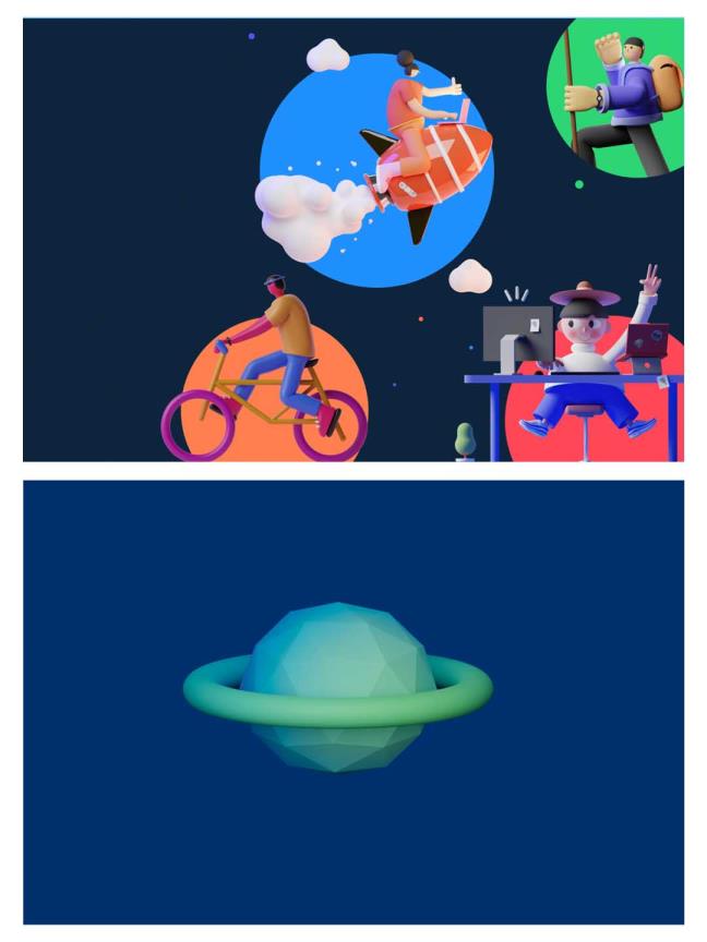 Figma 的 3D 插图包 优质3D插画合集，纯手工制作，个性十足。