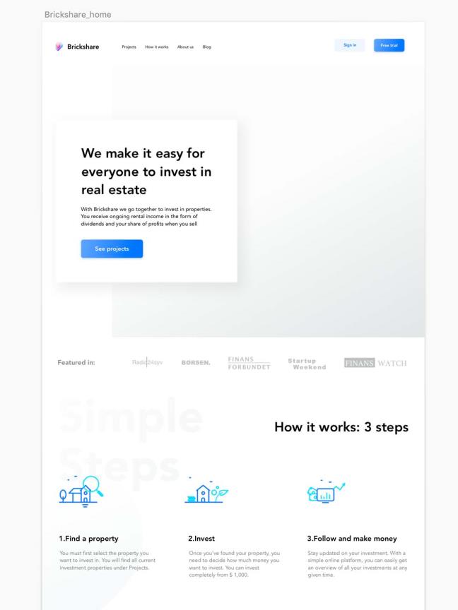 互联网行业着陆页高保真原型图sketch源文件