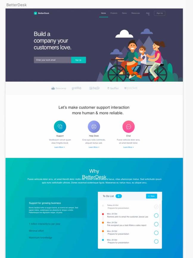 教育行业登陆页sketch源文件