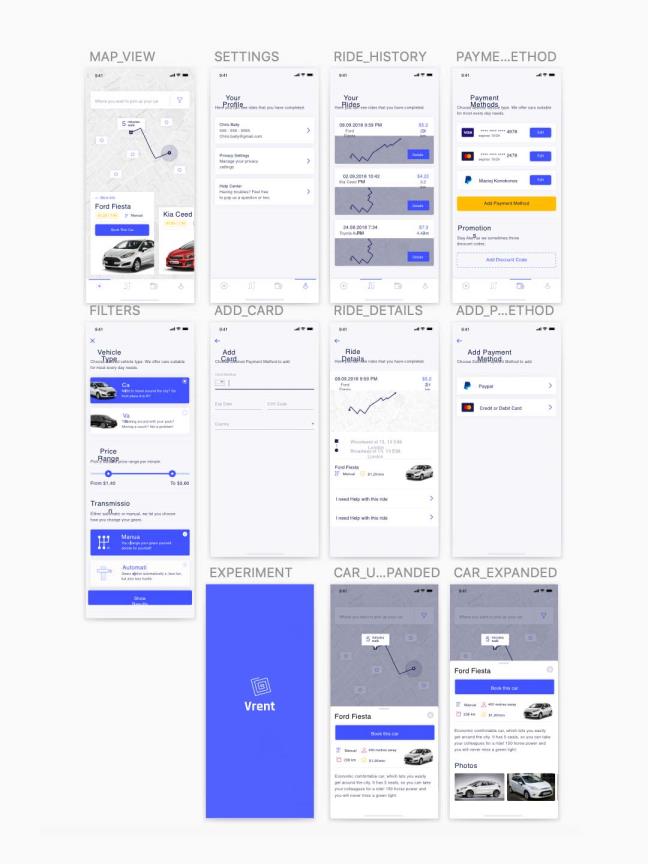 一套打车，滴滴出行类app UI设计sketch源文件