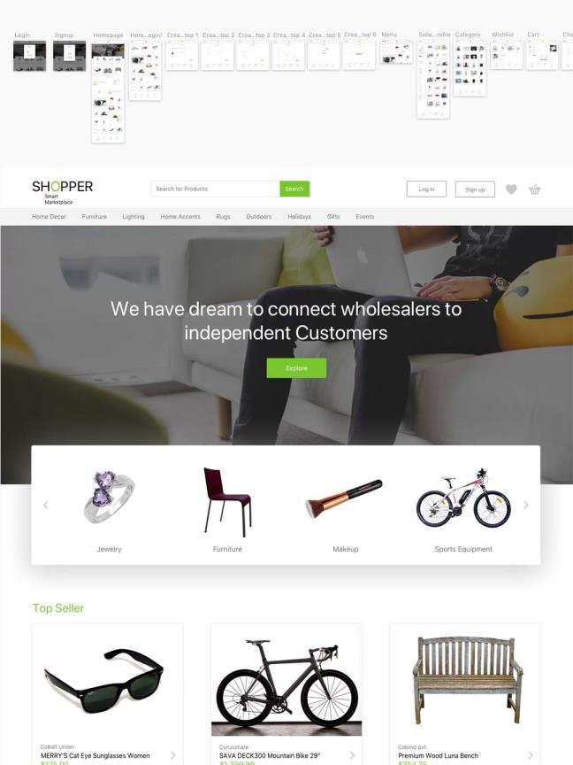 整套高端电商类网站页面UI源文件，sketch源文件