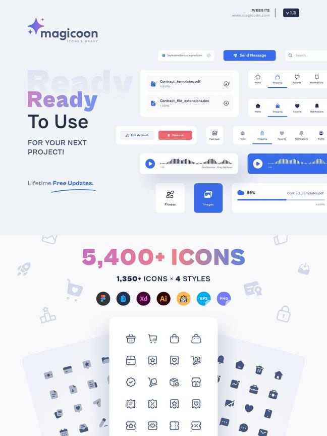 整套UI图标设计源文件 | icon图标设计