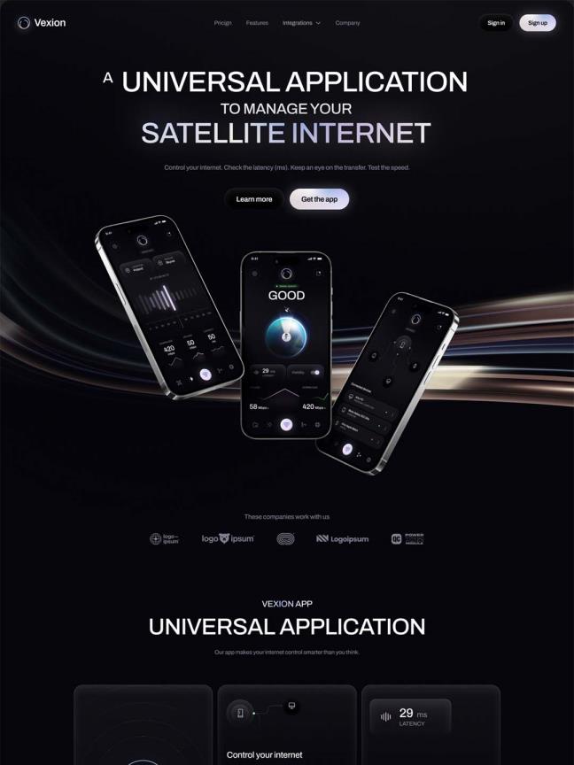 管理卫星互联网登陆页面，通用的APP登陆页xd,sketch,figma源文件