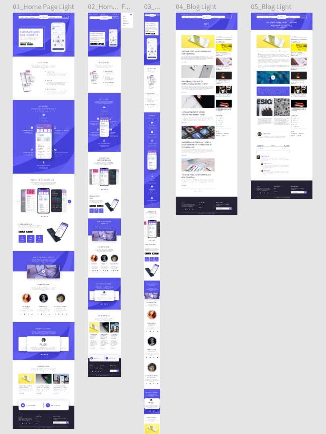 响应式网站素材设计figma源文件免费分享