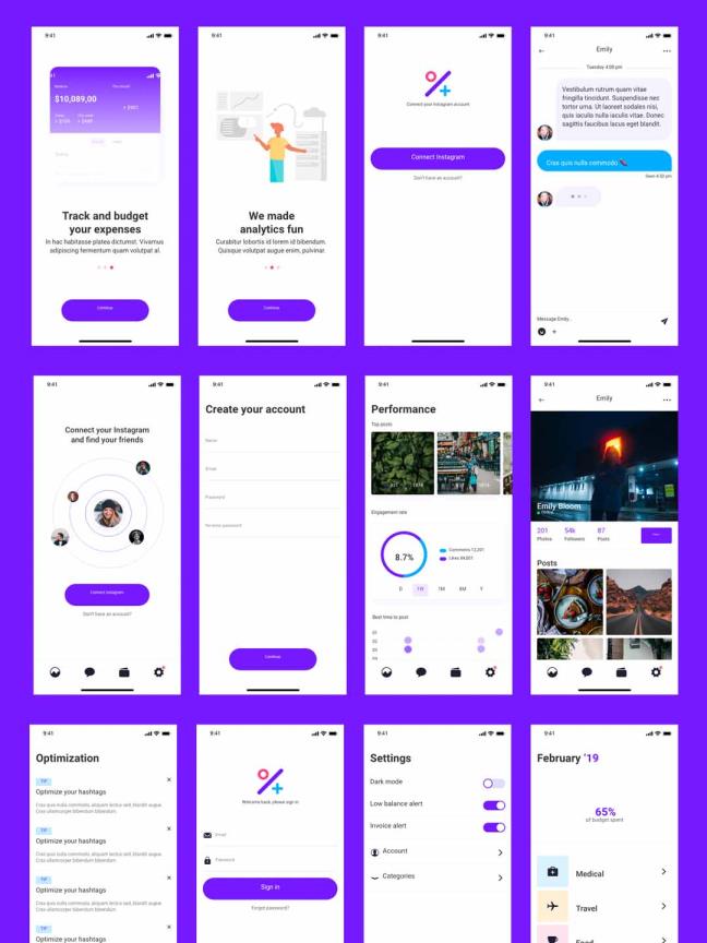 金融类app整套UI SKETCH源文件下载