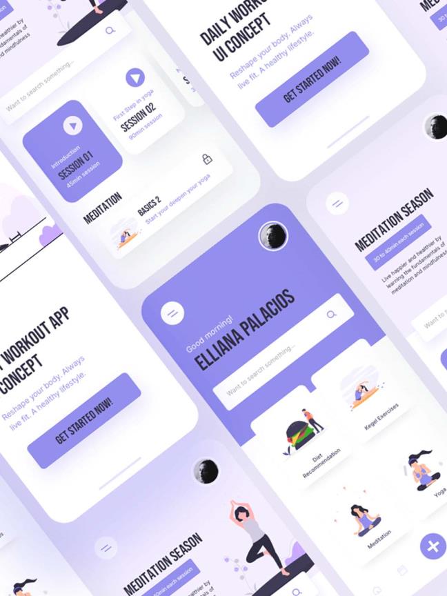 简约设计运动健身app免费分享sketch源文件