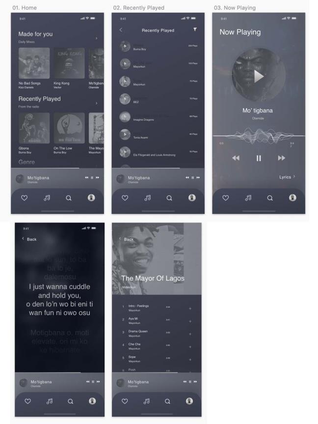音乐app高保真原型图sketch源文件免费分享