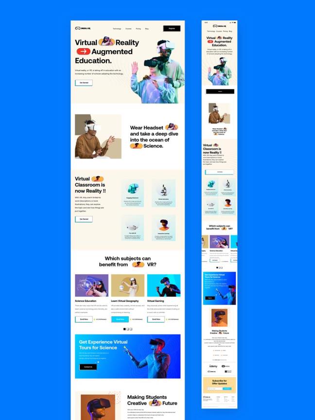 VR产品/元宇宙概念网站设计素材分享figma格式