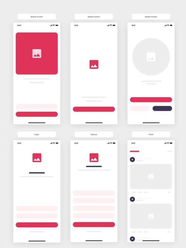 15页UI设计原型图/线框图套件sketch源文件分享