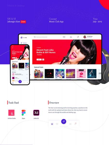 音乐播放器app素材免费分享figma源文件