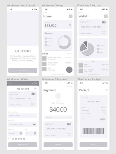 金融app原型图练习设计-到设计稿免费分享