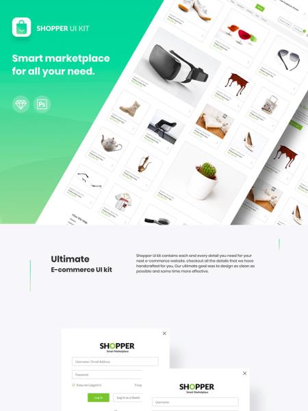 电子产品，服装电商网站设计源文件设计sketch,psd源文件