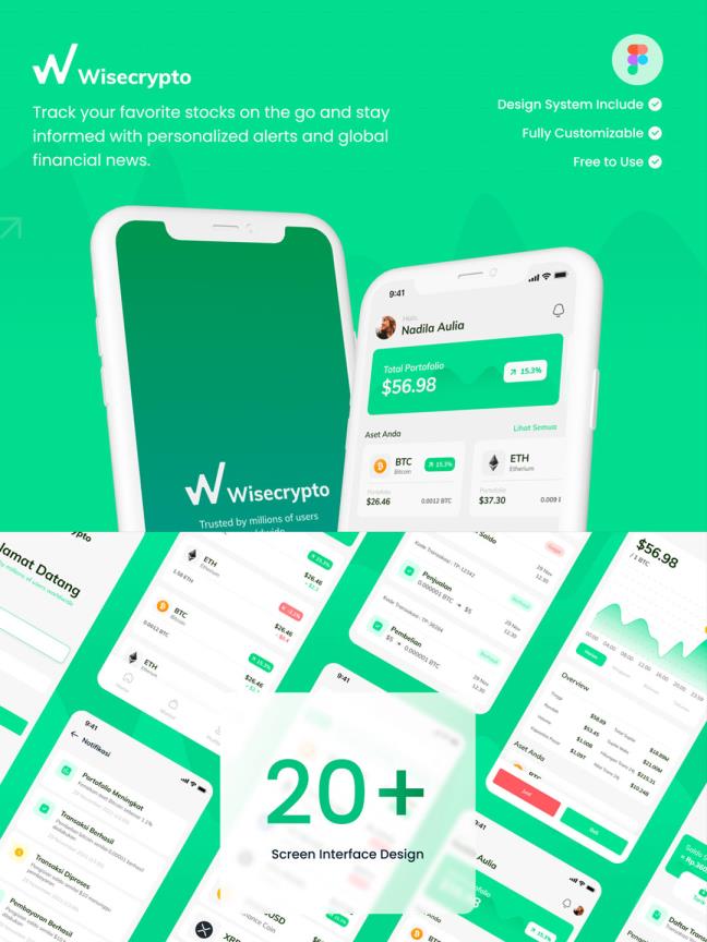 数字货币市场交易APP设计  | UI设计Figma源文件