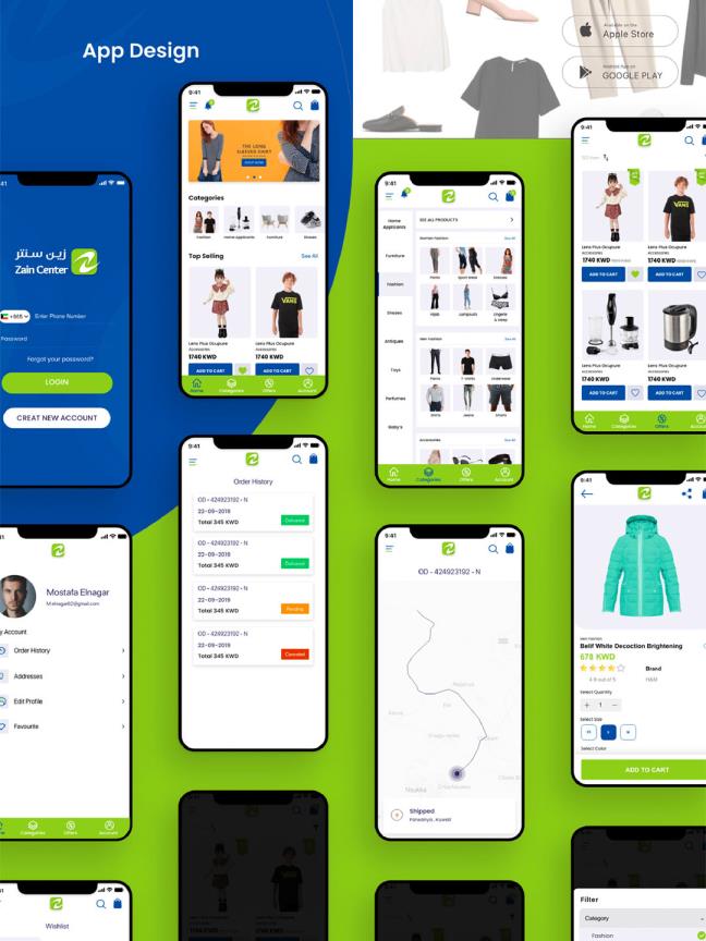 一整套50+屏幕，服装类电商APP设计xd源文件