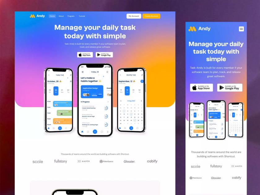 免费移动应用程序app登录页面设计figma源文件分享