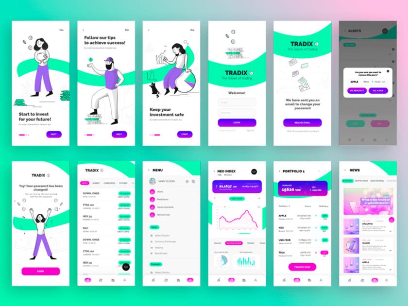年轻人金融理财app设计sketch，xd，figma，studio源文件