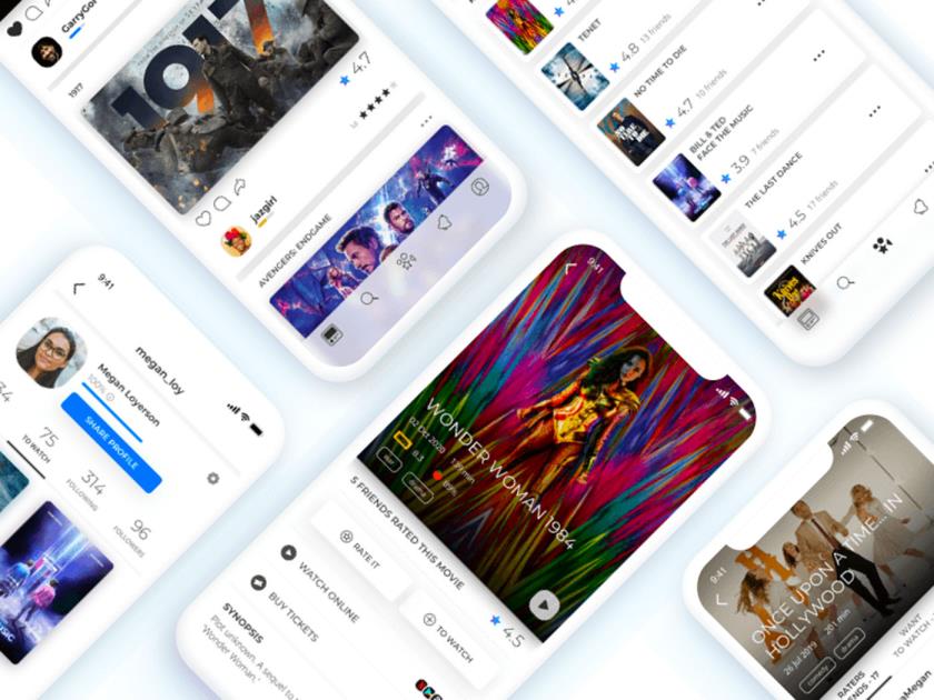 电影评论app原型设计sketch源文件