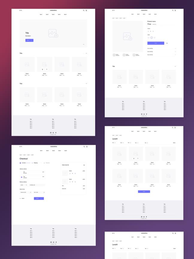 一个完整的工具包的花店网站与干净和轻的设计sketch源文件