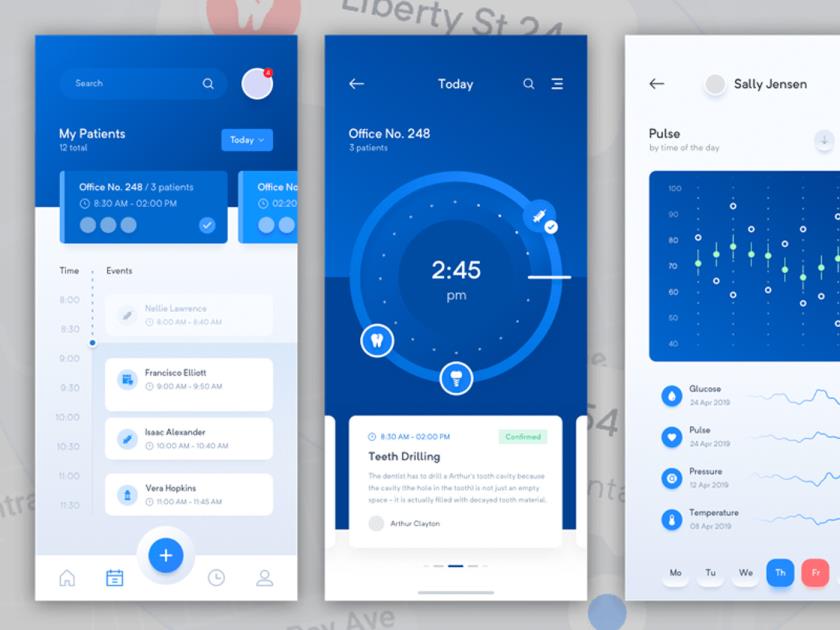 医疗概念App sketch资源