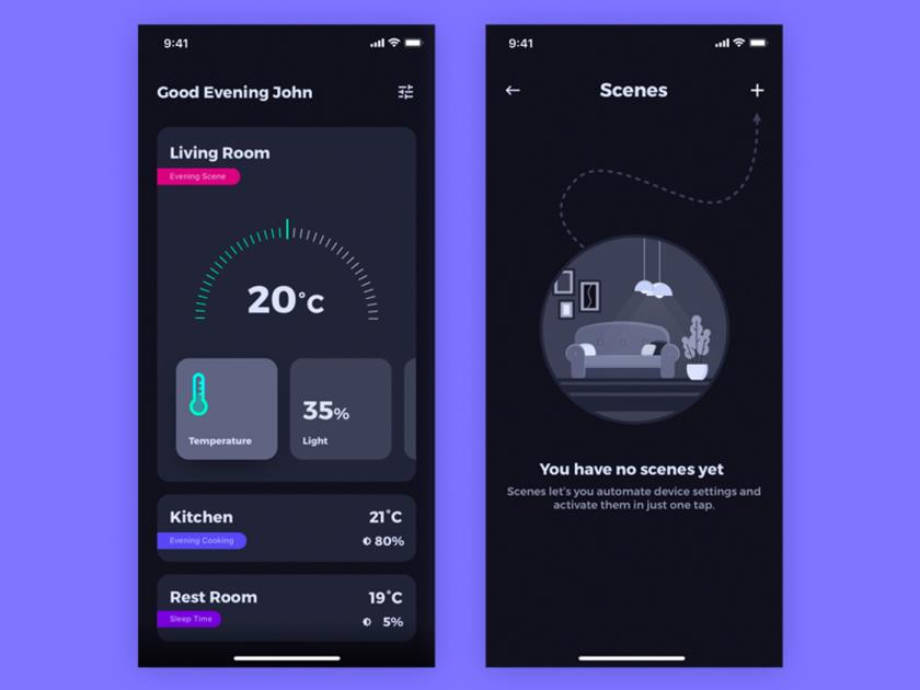 智能家居屏幕sketch的资源