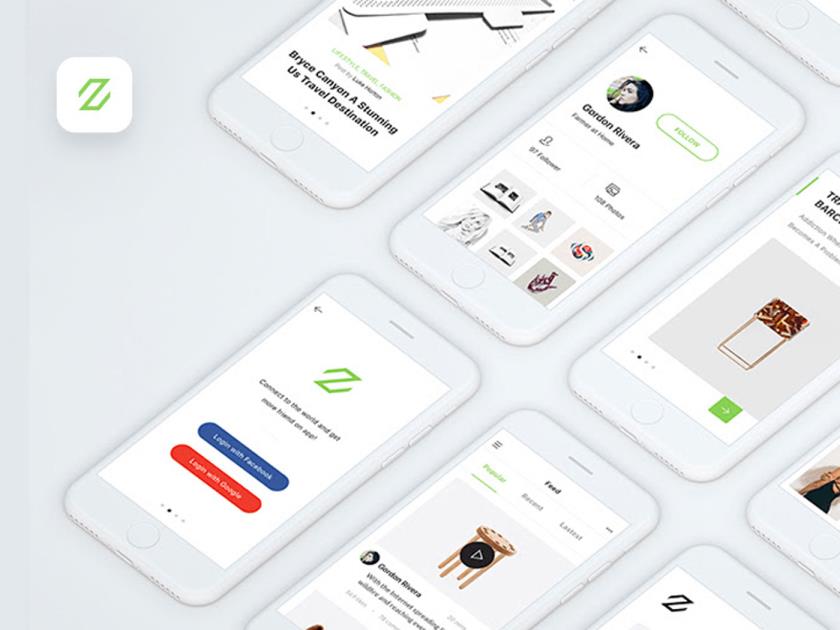 留白设计电商app sketch，xd源文件分享