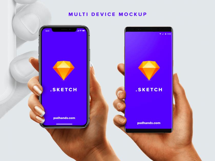 女性/男性手持设备sketch资源