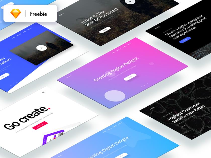 22个banner图设计sketch源文件