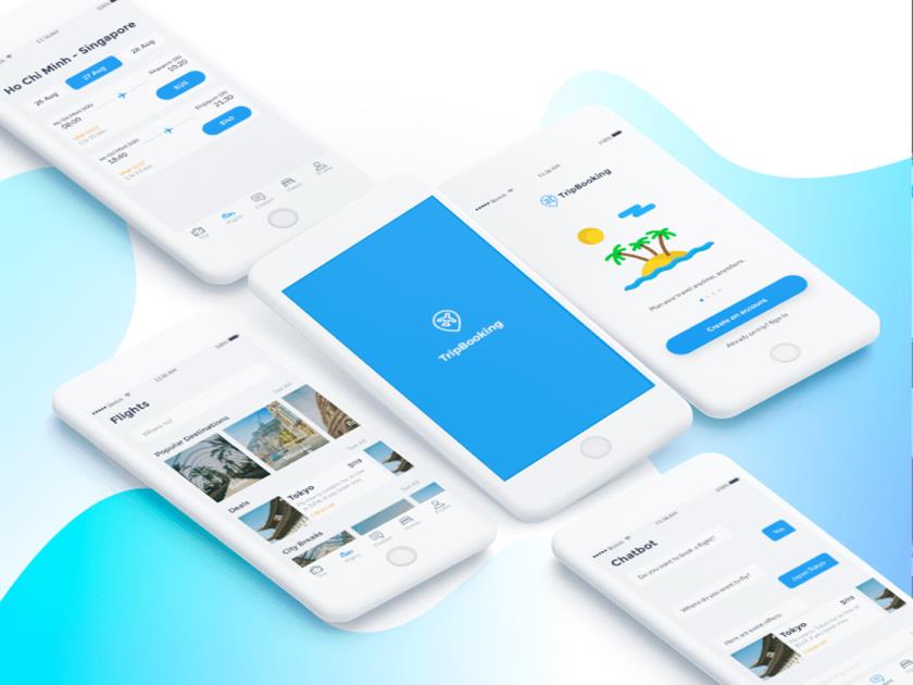旅行预订App UI Kit Sketch资源